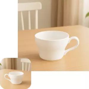 면기 본차이나 라면기 손잡이그릇 680ml