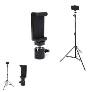 포에코 카메라 DSLR 셀카봉 모노포드 핸드폰 홀더 볼헤드 마운트 스탠드 삼각대 헤드 거치대 촬영