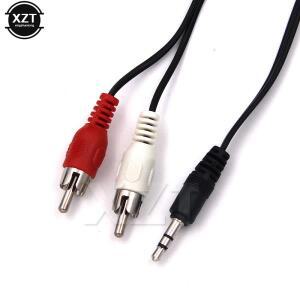3.5mm 잭-2 RCA 오디오 케이블 스테레오 남성-2RCA 남성 동축 Aux 케이블-TV 사운드 PC 노트북 Mp3 스피커