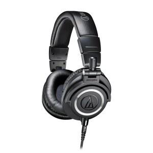 Audio-Technica ATH-M50X 전문가용 스튜디오 모니터링 헤드폰 블랙