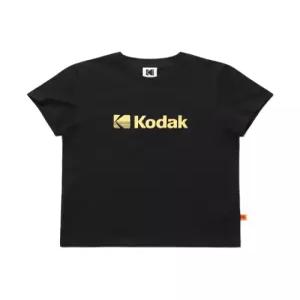 [정품] 코닥 KODAK 에센셜 빅로고 아스킨 반팔 티셔츠 우먼 BLACK K6222LRS26BLK