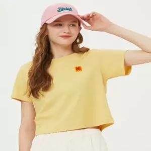 [정품] 코닥 KODAK 시그니처 로고 아스킨 반팔 티셔츠 우먼 YELLOW K5222ERS34YLW
