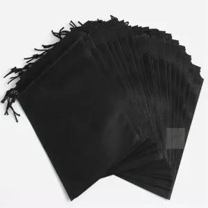 콩킹상점 부직포 파우치 20p세트 22x32cm 블랙 부직포더스트백