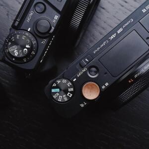카메라 나무 셔터 릴리즈 버튼 커버 소니 호환 RX100 II IV VI M7 M6