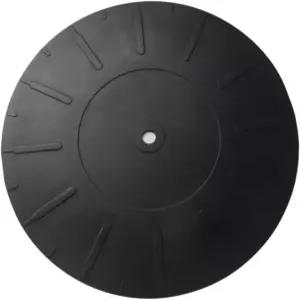 7인치 지름 턴테이블 플래터 매트 고무 슬립매트 모든 크로스리 여행 가방 LP 비닐 레코드 플레이어 블랙용