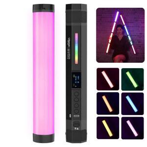 ULANZI VL110 RGB 라이트 완드 휴대용 스틱 카메라 LED 비디오 튜브 | 바 2500-9000K 조광 가능 2600MAH 배터리 CRI 95 이상 사진 촬영 및 브이로그 틱톡용 자석 부착 가능