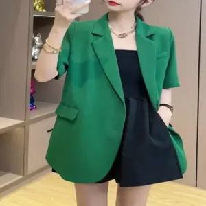 여름 자켓 정장 루즈핏 빅사이즈 쉬폰 반팔 기본