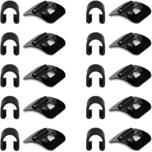 HOUSON 10피스 C-클립 케이블 가이드 알루미늄 C 버클 자전거 프레임 MTB 로드 바이크용