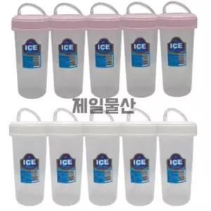 덕신화학 다회용 빨대컵 300ml 간편 플라스틱컵 10개