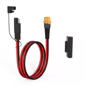 휴대용 발전소 태양광 패널 발전기(2FT)용 SAE 극성 역어댑터가 있는 ELFCULB 12AWG XT60과 커넥터 확장