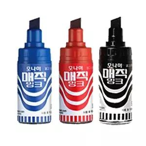 고품질 모나미 병매직 사각닙 1타 12개입 사각닙 12입 병매직 잉크 1타스 매직 W74FFE9