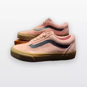 반스 올드스쿨 남녀공용 스니커즈화 Old Skool HAIRY 스웨이드 핑크 네이비 VN000E9TBIZ 7