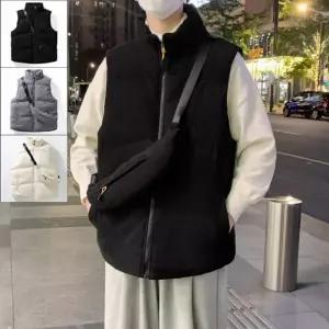 하이넥 등산조끼 러닝조끼 포인트집업 조끼 포켓 캐주얼 베스트 HL]