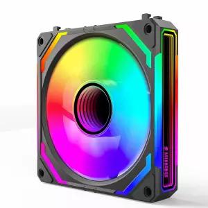 AsiaHorse COSMIQ 120mm PC RGB 팬 컴퓨터 케이스 5V 3핀 커넥터 데이지 체인 PWM 쿨링 및 컨트롤러 포함