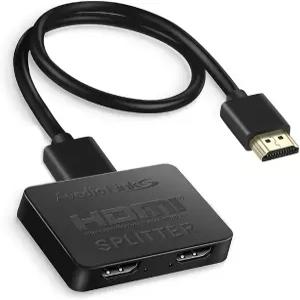 Avedio 링크 HDMI 스플리터 1대2 출력 4피트 케이블 포함 미러 전용 확장 디스플레이용 아님 3D
