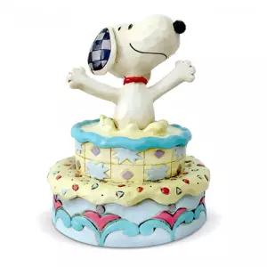 오주상사 생일 축하 케이크 피규어 14CM 키덜트피규어 인테리어장식 스누피소품