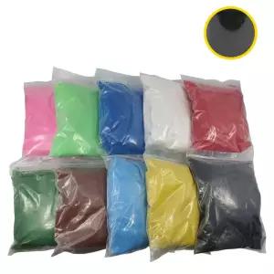 오주상사 컬러센드 색모래 1KG 검정 컬러모래 유아교구 유아미술교육