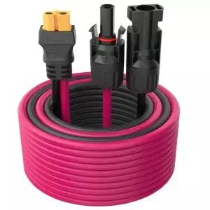 Solar-XT60 연장 케이블 12AWG 30A 태양광 커넥터-XT60 어댑터 패널-휴대용 발전소에 적합합니다
