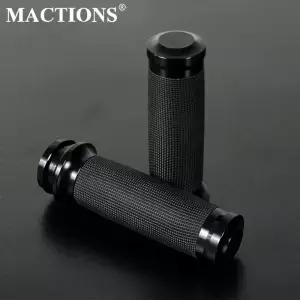 오토바이 전자 그립 1 25mm 블랙 핸드 할리 투어링 킹 글라이드 flhr 브레이크 아웃 cvo 울트라 제한 flhtk