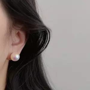 진주귀걸이 승무원 혼주 한복 이어링 8mm-12mm 크기별