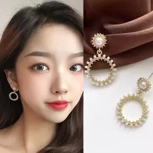 진주귀걸이 블링썸 원형 JEWELRY BLS132