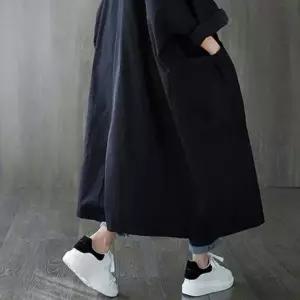 간절기 후드롱코트 점퍼 오버핏 2컬러 여성 오버핏 바람막이 빅사이즈 여자