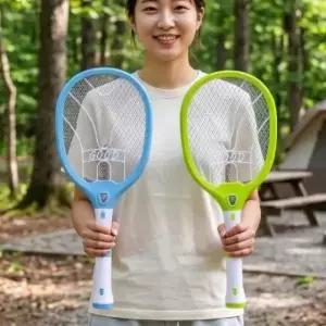 모기채 전기 충전식 원버튼 후레쉬 겸용 해충킬러