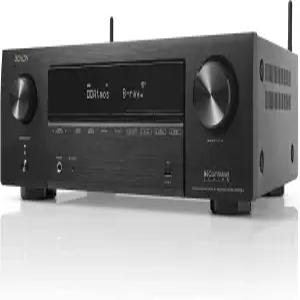 데논 AVR-X1700H 7.2 채널 AV 수신기 - 고급 8K HDMI 비디오 eARC 포함 돌비 애트모스 DTS X 내장 HEOS