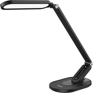 JKSWT LED 탁상용 램프 케어 테이블 자연광으로 5가지 색상 모드 USB 충전 포트 터치 제어 및 메모리 기능