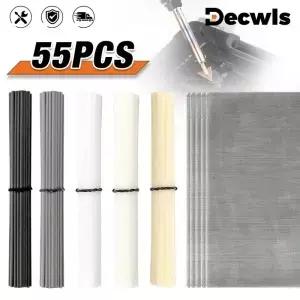 55Pcs/110Pcs 용접 액세서리 PP 흰색 검정 PE PVC ABS 플라스틱 용접봉 스테인레스 스틸 짠 금속 메쉬