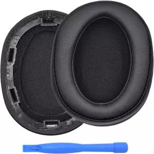 소니 WH-H900N / MDR-100ABN 노이즈 캔슬링 헤드폰용 이어패드 교체 - 메모리 폼 및 프로틴 PU 쿠션 소음