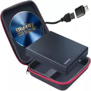 노트북 Mac 데스크톱 PC Windows 11/10용 외장 블루레이 드라이브 휴대용 3D BD-RE 플레이어 및 DVD 라이터