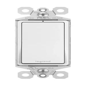 Legrand radiant TM873WSLCC10 15암페어 로커 월 스위치 로케이터 라이트 3방향 폴 데코레이터 흰색 1개