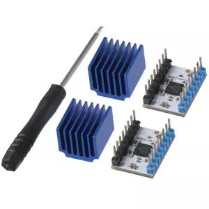 AllGIFT 2PCS TMC2208 V1.2 스테퍼 모터 드라이버 방열판 포함 초저소음 Reprap MKS Prusa i3 Ender-3