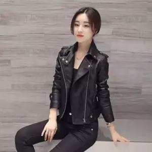 여성 고급스런 캐주얼 슬림 라이더 자켓
