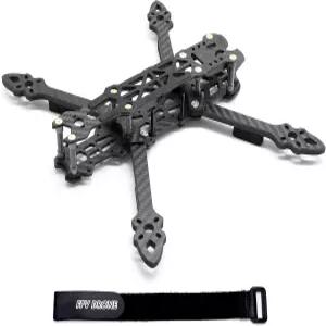 FPVDron 225mm FPV 레이싱 드론 프레임 탄소 섬유 5인치 쿼드콥터 프리스타일 키트 리포 배터리 스트랩