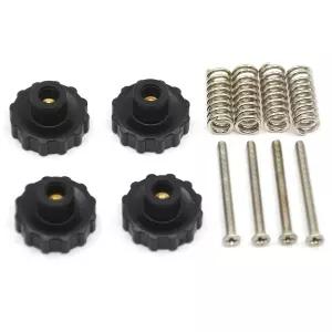 베페니베이 4PCS 업그레이드된 핸드 트위스트 레벨링 너트 직경 22mm 핫 베드 스프링 3D 프린터 애니큐빅