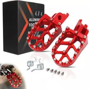 JFG RACING Dirt Bike Foot Pegs CNC Rest Pedal Footpegs for CR125 02-11/CRF150R CRF250RX CRF450RL