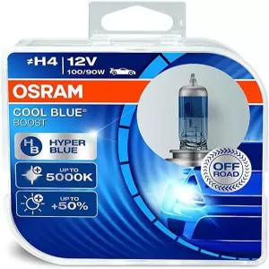 OSRAM H4 12V 쿨 블루 부스트 5000K 하이퍼블루 전구 62193CBB-HCB 듀오박스 (2개)