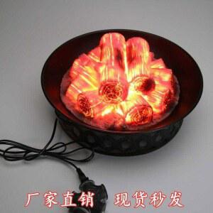 장작 LED 숯불 벽난로 24cm 세트 불멍 램프 이미지 물멍 불멍무드등 장식