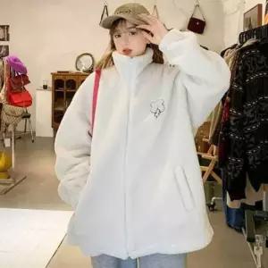 스터닝팩토리 우먼 시즌 집업자켓 데일리 데일리룩 룩 여행 블루종일상 자켓 동절기 루즈핏점퍼