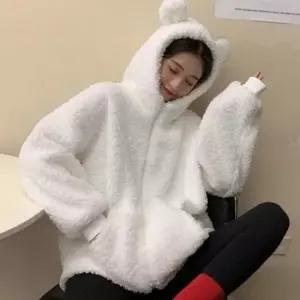 스터닝팩토리 보아 플리스 후드티 올데이양털 점퍼 후드집업 와이드핏 양털 뽀글이자켓 털자켓 자켓