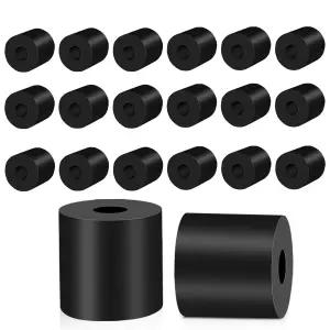 Supkiir 20Pcs 다목적 고무 스페이서 1인치 OD x 3/8인치 ID 두께 방진 부싱 가정용 자동차 모터
