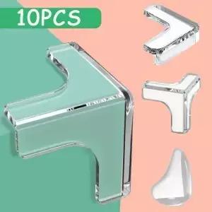 10PCS 투명 충돌 방지 커피 테이블 가구 코너 보호대 소프트 쉐딩 거실 장식