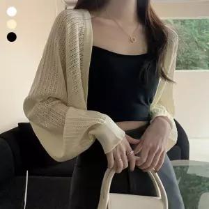 여성 여름 얇은 펀칭 볼레로 URK325 루즈핏 볼레로 얇