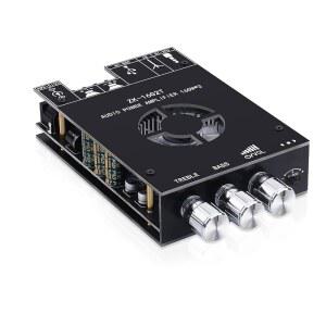 오디오 앰프 보드 ZK-1602T 블루투스 5.0 가정용 스피커용 파워 | 2.0채널 160W+160W 스테레오 미니 모듈 TDA7498E 칩 W/TB USB AUX DC 15-36V