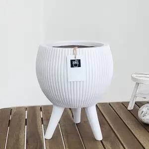 베하몰 마블 화분 루나(달항아리) 삼발다리형 20x30cm홈가드닝 식물키우기 꽃키우기 원예용 집들이선물 꾸