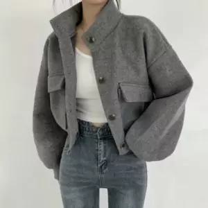 TF 차이나넥 모직 자켓 숏자켓 나자켓 나숏