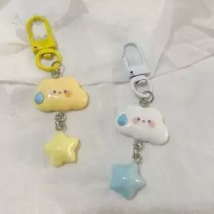 별모양 장식 달린 캐릭터 키링 5p 가방 열쇠고리 포인트 악세서리 장식용