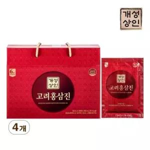 홀라이프 개성상인 고려홍삼진 50ml x 30포 x 4박스 총 120포